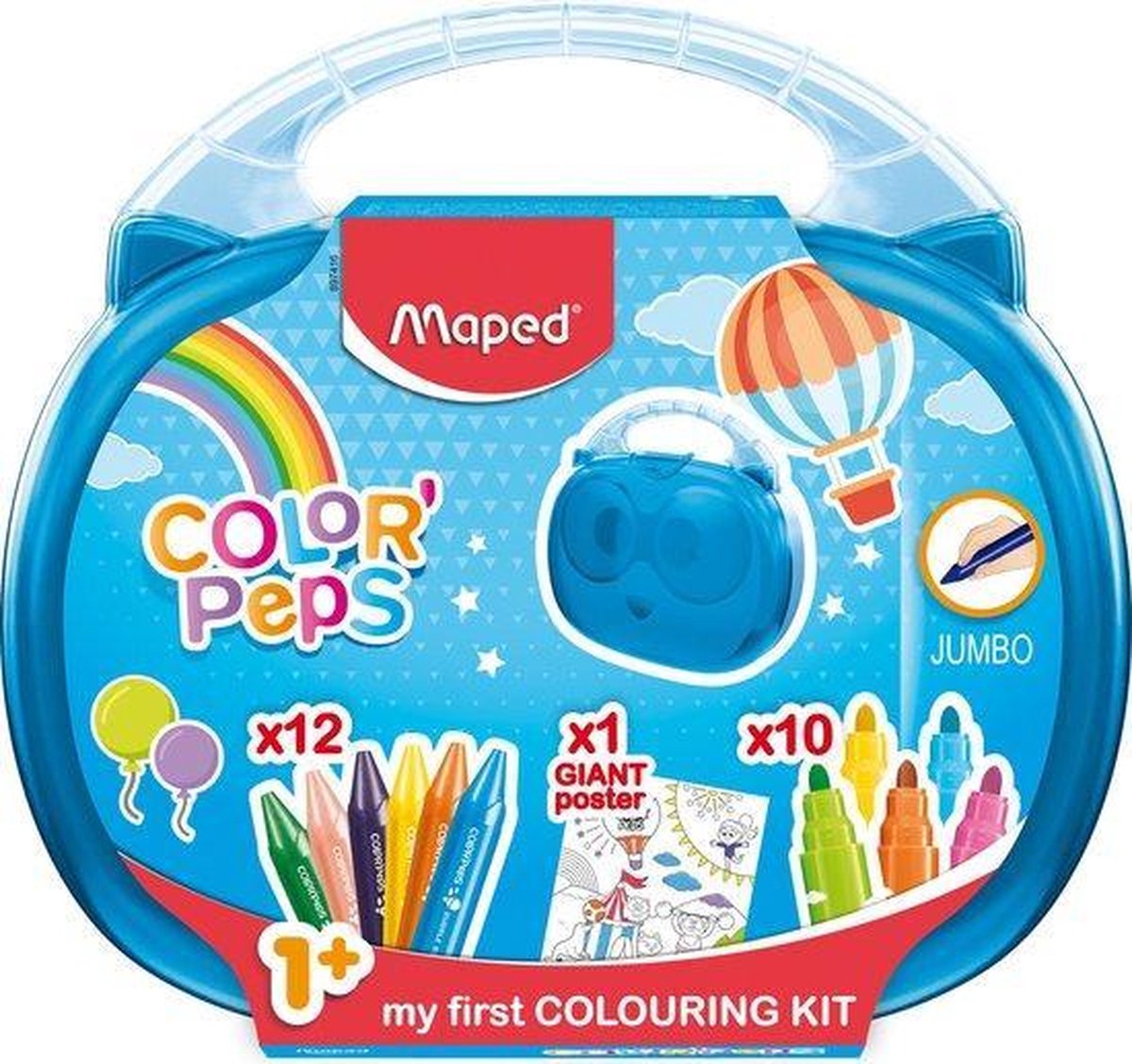 Maped ColorPeps Early Age kleurkoffertje - BLAUW